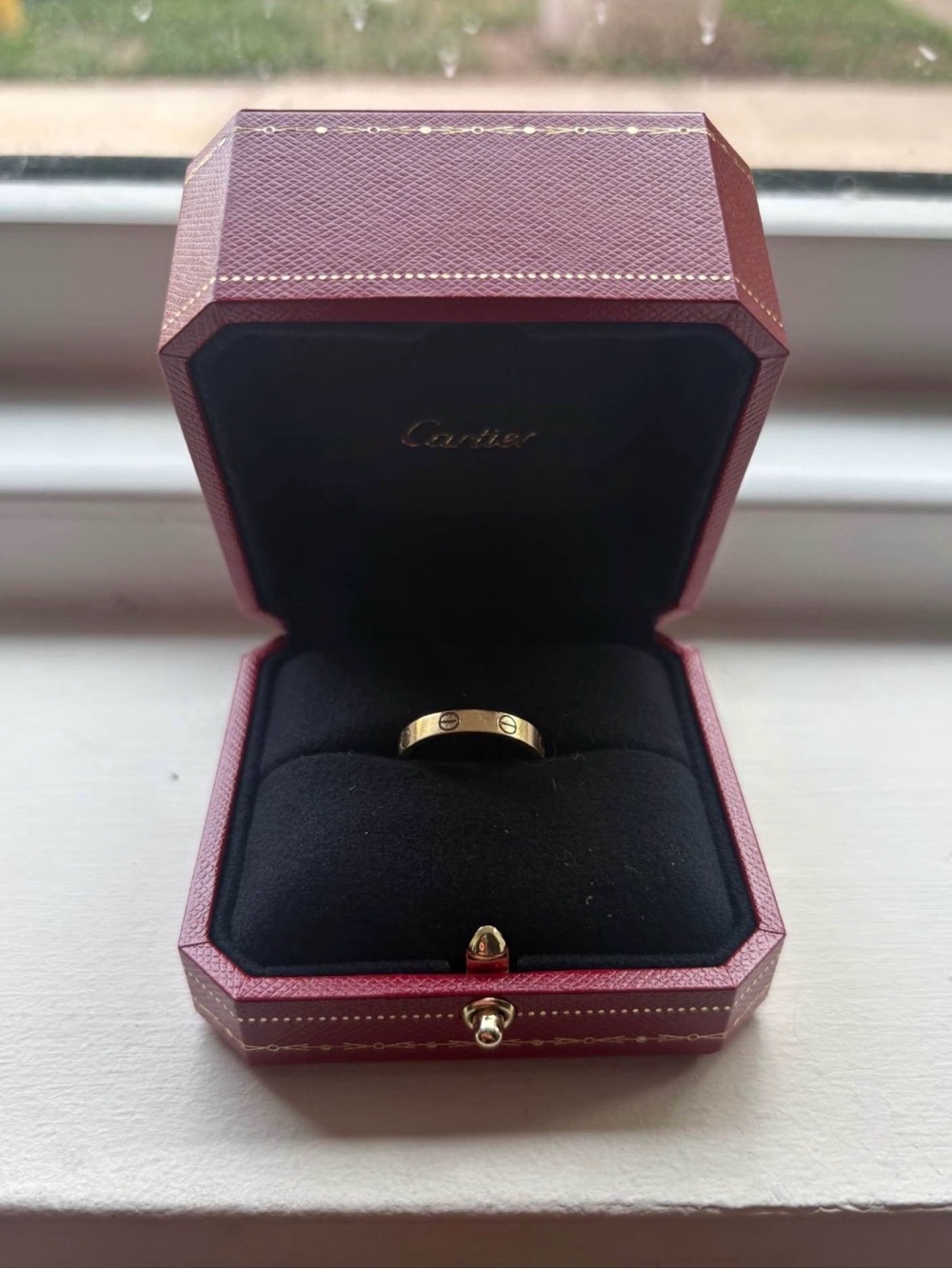 Cartier Yellow Gold Love Ring with Screw Motif